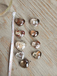 Natural polished Garden Quartz heart