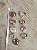 Natural polished Garden Quartz heart