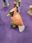 Natural carved birds