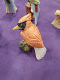 Natural carved birds