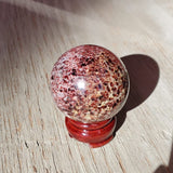 Natural polished Garnet sphere