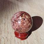 Natural polished Garnet sphere