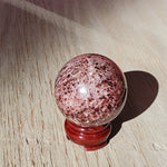 Natural polished Garnet sphere