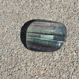 Natural polished Rainbow Fluroite cabachon