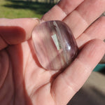 Natural polished Rainbow Fluroite cabachon