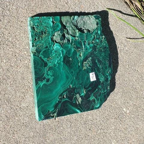Natural polished Malachite slab