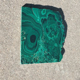 Natural polished Malachite slab