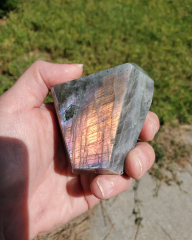 Natural polished Labradorite free form
