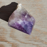 Natural raw and polished Amethyst scepter