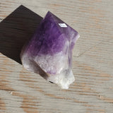 Natural raw and polished Amethyst scepter