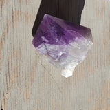 Natural raw and polished Amethyst scepter