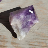 Natural raw and polished Amethyst scepter