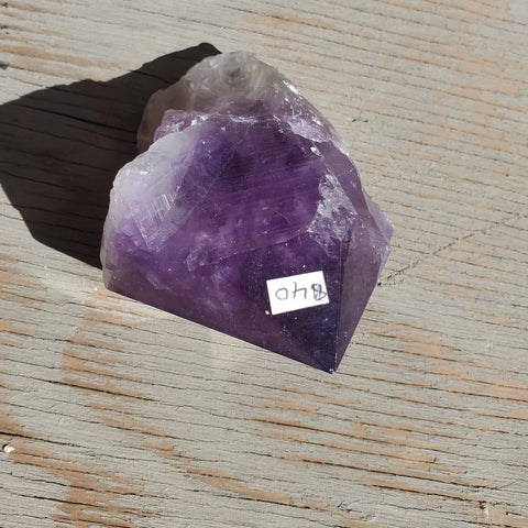 Natural polished and raw Amethyst Scepter