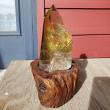 Natural polished Citrine obelisk