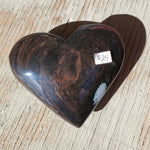 Natural polished carved Mahogany Obsidian heart