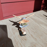 Natural Hummingbird carving