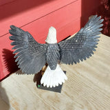 Natural carved Bald Eagle